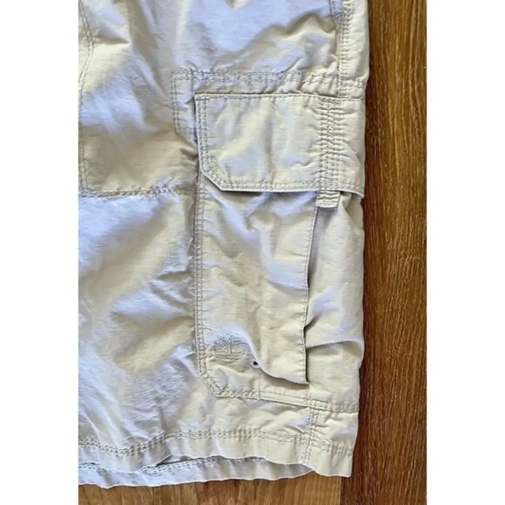 Timberland Swim Trunks Men's L Khaki Belted Adjustable Waist‎ EUC - Picture 6 of 10